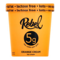 Rebel Orange Cream Ice Cream, 16 Ounce