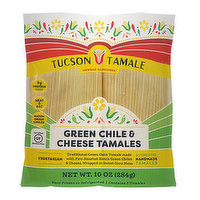 Tucson Tamale Green Chile, Corn & Cheese Tamales, 10 Ounce