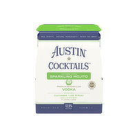 Austin Cocktails Sparkling Cucumber Vodka Mojito (4-pack), 1000 Millilitre