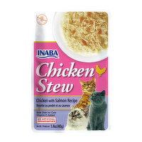 Inaba Cat Chicken Stew - Chicken with Salmon, 1.4 Ounce