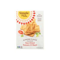 Simple Mills Almond Flour Crackers, Sundried & Tomato Basil, 4.25 Ounce