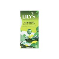 Lily's Dark Chocolate Bar, Coconut, 55% Cocoa, 3 Ounce