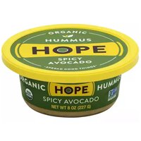 Hope Organic Spicy Avocado Hummus, 8 Ounce