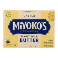 Miyoko's Creamery European Style Salted Plant Milk Butter, 8 Ounce