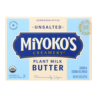 Miyoko's Creamery European Style Unsalted Plant Milk Butter, 8 Ounce