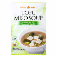 Hikari Miso Soup Shiitake & Kelp Vegetable Dashi, 1.12 Ounce