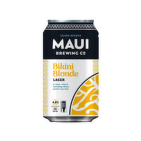 Maui Brew Bikini Blonde Lager, Cans (Pack of 6), 72 Ounce