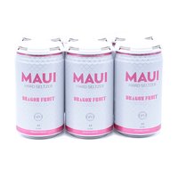 Maui Dragonfruit Hard Seltzer, Cans (Pack of 6), 72 Ounce