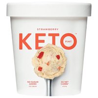 Keto Strawberry Ice Cream, 16 oz., 16 Ounce