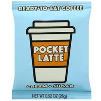 Pocket Latte Coffee Bar Cream + Sugar, 0.92 Ounce