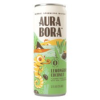 Aura Bora Sparklng Water Lemongrass Coconut, 12 Ounce