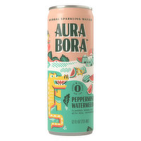 Aura Bora Sparkling Water Watermelon Peppermint, 12 Ounce