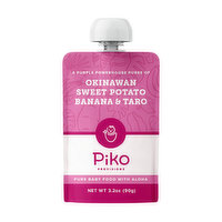 Piko Provisions Okinawan Sweet Potato Banana & Taro Baby Food, 3.2 Ounce