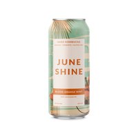 JuneShine Organic Hard Kombucha, Blood Orange Mint, 16 Ounce