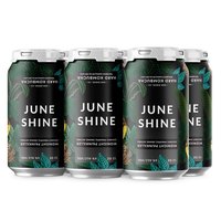 JuneShine Organic Hard Kombucha, Midnight Painkiller (6-pack), 72 Ounce