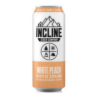 Incline White Peach Cider, 19.2 Ounce