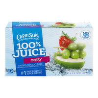 Capri Sun Berry Flavored 100% Juice Blend (10-count), 60 Ounce