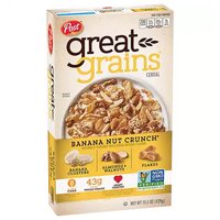 Great Grains Cereal, Banana Nut Crunch, 15.5 Ounce