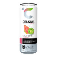 Celsius Energy Drink Sparkling Kiwi Guava, 12 Ounce