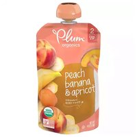 Plum Organic Baby Food, Peach, Apricot & Banana, 2, 4 Ounce