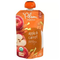 Plum Organics Apple & Carrot, 2, 4 Ounce