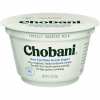 Chobani Greek Yogurt, Plain , 5.3 Ounce