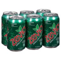Zevia Ginger Ale, Cans (6-pack), 72 Ounce