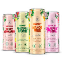 Absolut Ready to Drink Cocktails Variety Pack (8-pack), 2840 Millilitre