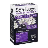 Sambucol Cold&flu Relief Tabs, 30 Each