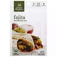 Simply Organic Seasoning Mix, Fajita, 1 Ounce
