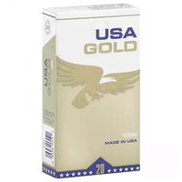 USA Gold 100's Cigarettes, Box, 1 Each