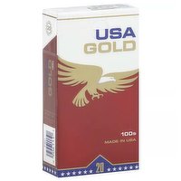 USA Gold Red Cigarette, 100's, Box, 1 Each