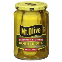 Mt. Olive Sandwich Stuffers, Kosher Dill Pickles, 24 Ounce