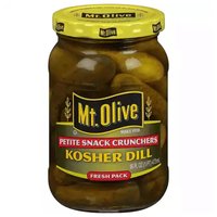 Mt. Olive Kosher Dill Pickles, Petite Snack Crunchers, 16 Ounce