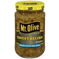 Mt. Olive Sweet Relish, Sea Salt, 8 Ounce