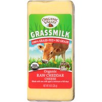 Organic Valley Grassmilk Raw Cheddar Cheese, 8 Ounce