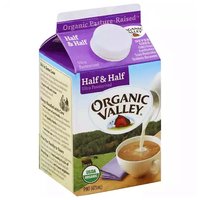 Organic Valley Half & Half, 16 Ounce