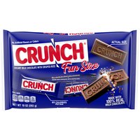 Crunch Candy Bars, Fun Size, 10 Ounce
