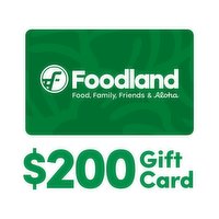 $200 Foodland Gift Card, 1 Each