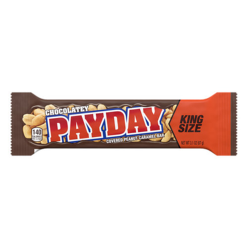 Payday Chocolatey Covered Peanut and Caramel Candy Bar King Size