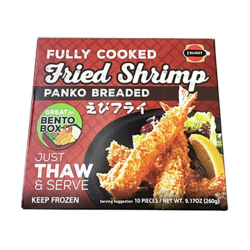 J-Basket Fully Cook Panko Breaded Fried Shrimp (10-pieces)