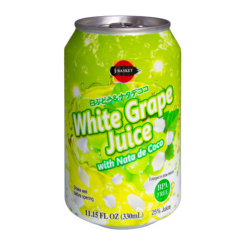 J-Basket White Grape Juice with Nata de Coco