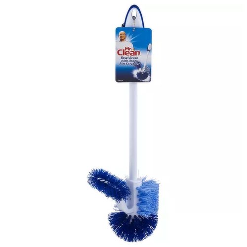 Mr. Clean Turbo Plunger and Bowl Brush Set, 12.5 Plastic Handle