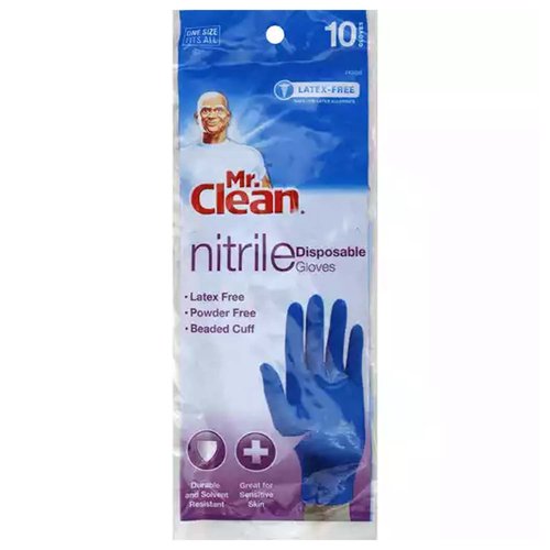 Mr. Clean Disposable Nitrile Gloves