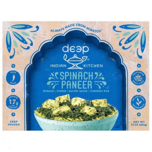 Deep Indian Kitchen Spinach Paneer, Mild Spice