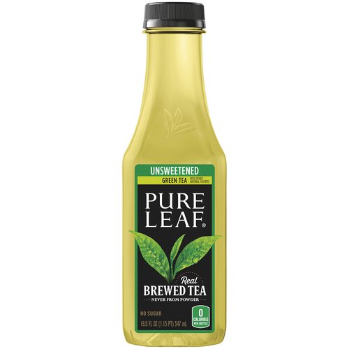 Pure Leaf Real Brewed Tea, Unsweetened, Green Tea