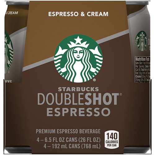 Starbucks Double Shot Espresso, Cans (Pack of 4)