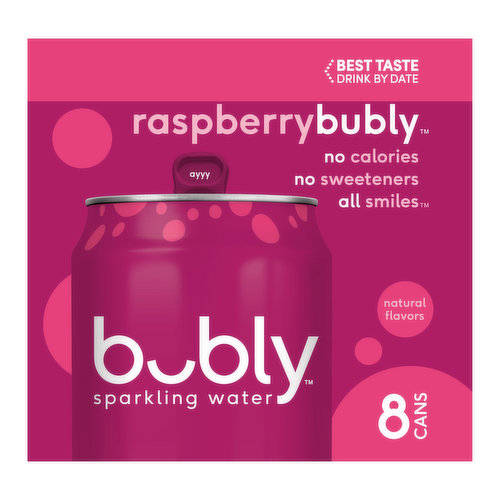 Bubly Raspberry (8-pack)