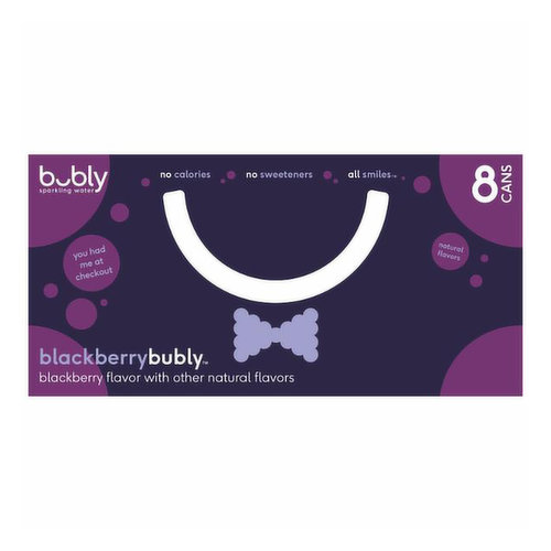 Bubly Blackberry Sparkling Water, Cans (8-pack)