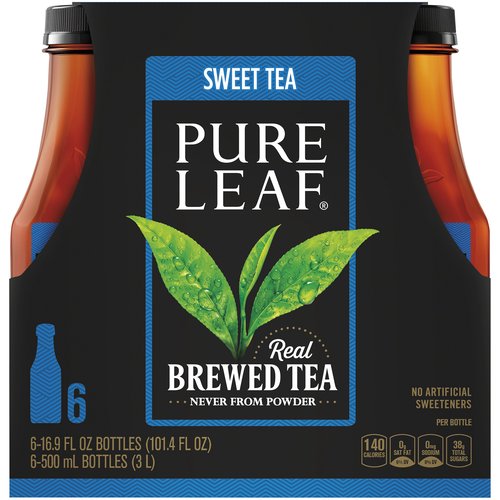 Lipton Pure Leaf Brewed Sweet Tea, Bottles (Pack of 6)